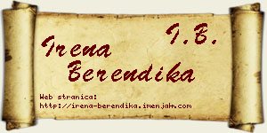 Irena Berendika vizit kartica